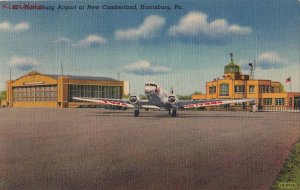 Postcard Harrisburg Airport New Cumberland Harrisburg PA
