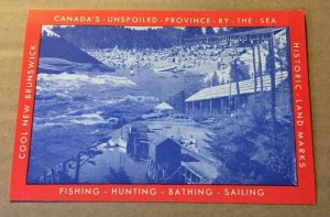 UNUSED  POSTCARD - NEW BRUNSWICK, CANADA AD CARD FROM H.M.BLOCK TOURISM