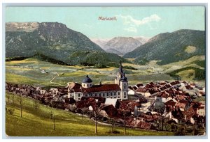 Mariazell Styria Austria Postcard Building Mountain Scene c1910 Unposted