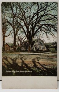 So. Deerfield Massachusetts,  Old Bartlett House 1907 Postcard C15