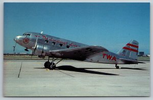VIntage Airline Airplane Postcard - Douglas DC-2