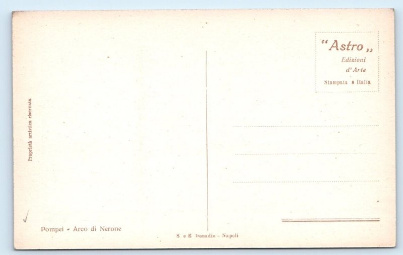 Pompei - Arco di Nerone - ITALY Postcard