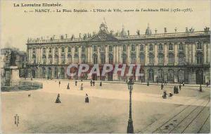 Old Postcard Lorraine Illustree Nancy Place Stanislas The Town Hall designed ...