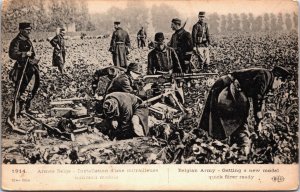 Military Belgian Army Getting a New Model... 1914 Vintage Postcard C209