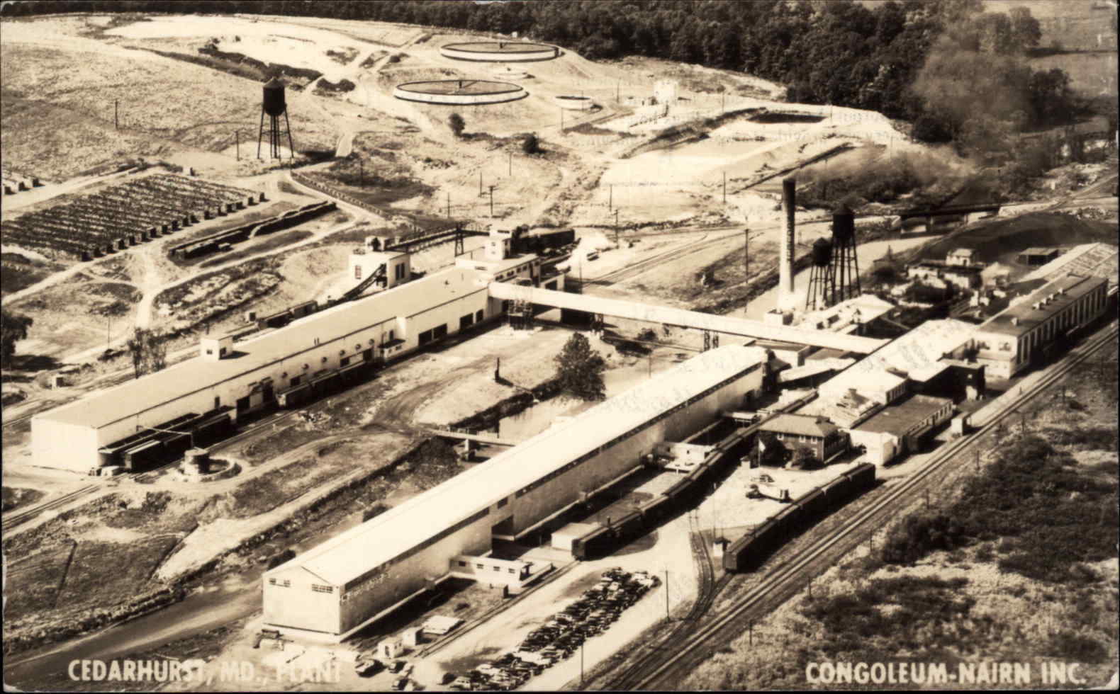 Cedarhurst MD CongoleumNairn Inc 1940s Real Photo Postcard United