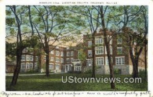 Missouri Hall, Christian College - Columbia Postcard