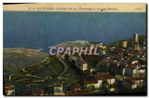 Old Postcard La Turbie And Panorama View Of Monaco