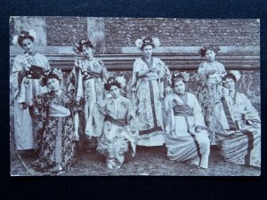 WOODBRIDGE St Mary Church CHURCH PLAY GAISHA GIRLS c1911 RP Postcard H. Welton