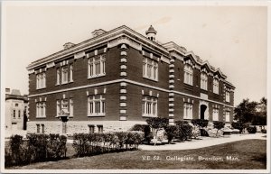 Brandon Manitoba Collegiate School MB Unused Valentine Edy RPPC Postcard H16