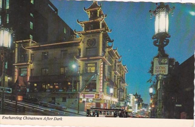 California San Francisco Chinatown After Dark