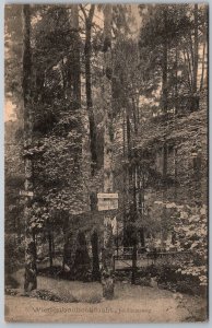 Wieden Austria c1910 Postcard Wiednbachschluct Jubilaumsweg Alpine Hiking Trail
