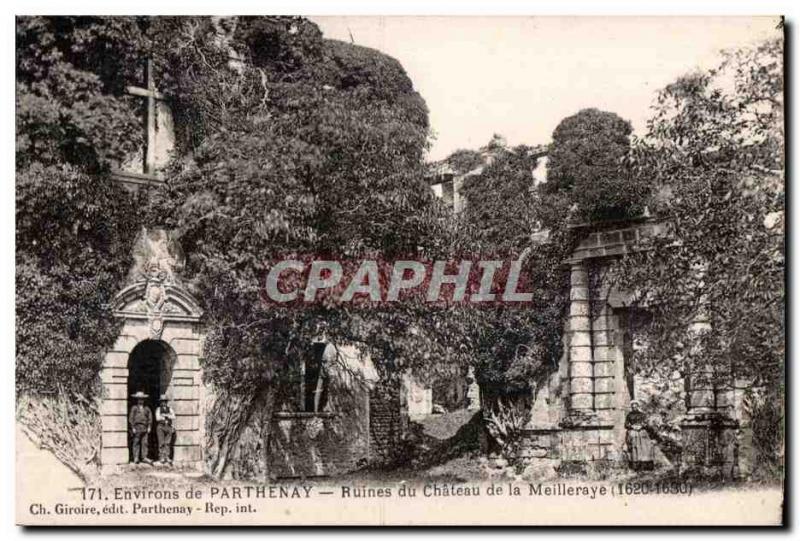 Old Postcard Around Parthenay Ruins Du Chateau De La Meilleraye