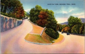 Massachusetts Mohawk Trail Hair Pin Turn 1940