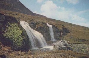 Falls Of Ardessie Near Dundonnel Little Loch Broom Wester Ross 1970s Postcard
