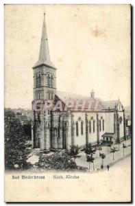 Bad-Niederbronn- Kath Kirche Postcard-Old