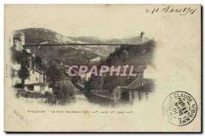 Saint Claude - The Suspension Bridge - Old Postcard