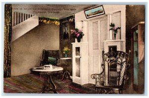 c1910's Room In which Ex. President Coolidge Was Born Plymouth Vermont Postcard 