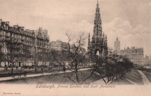 Princes Gardens and Scott Monument,Edinburgh,Scotland,UK