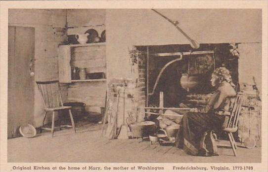 Original Kitchen At The Home Of Mary The Mother Of Washington Fredericksburg ...