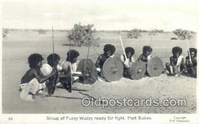 Fuzzy Wuzzy, Port Sudan African Life Postcard Post Card  Fuzzy Wuzzy, Port Sudan