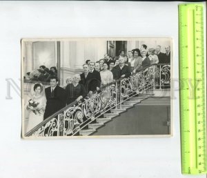467373 USSR 1970-years wedding general photography on the stairs photo