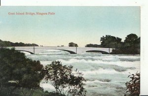 Canada Postcard - Goat Island Bridge - Niagara Falls - Ref 13006A