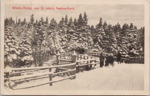 White's Bridge near St. John's NL #1291 Ayre & Sons Postcard E96