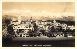 RPPC, Real Photo, Message, Mission Inn, Riverside, CA, Old Post Card