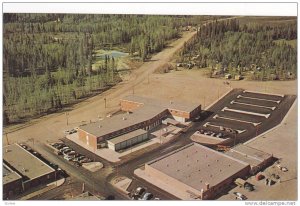 Aerial view,  Million Dollar Athabaska Valley Hotel,  Hinton,  Alberta,  Cana...