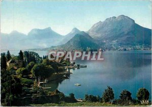 Modern Postcard Lake Annecy Talloires Bay and the peninsula of Duingt