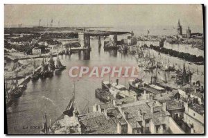 Old Postcard La Rochelle Boat Vue Generale