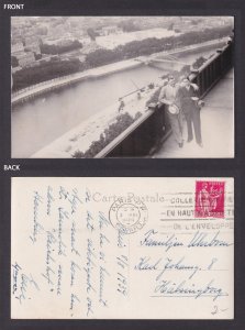 FRANCE, Postcard RPPC, Paris, The River Seine