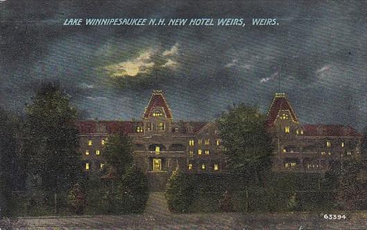 New Hotel Weirs At Night Lake Winnipesaukee Weirs Hew Hampshire