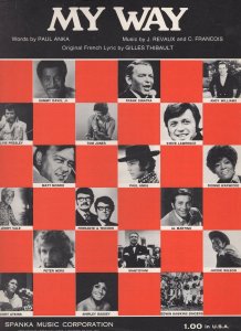 My Way Elvis Presley Frank Sinatra Shirley Bassey Rare XL Sheet Music