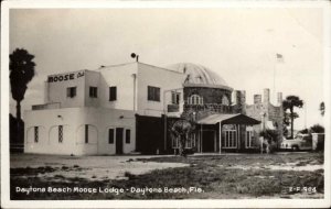Daytona Beach Florida FL Moose Lodge Real Photo Postcard