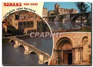 Postcard Modern Romans sur Isere Drome St Barnard Collegiate