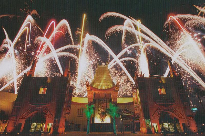 Walt Disney World MGM USA Firework Display Postcard