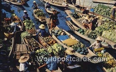 Floating Market Wad Sai Thailand Unused 