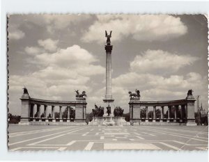 Postcard Heroes' Square Budapest Hungary