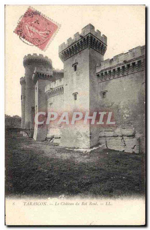 Old Postcard Tarascon Chateau du Roi Rene