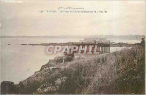 'Old Postcard Emerald Cote St Malo - Chateaubriand''s Tomb on the Grand B�'