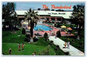 c1960 Thunderbird Hotel Exterior Swimming Pool Las Vegas Nevada Vintage Postcard