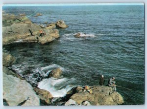 Busan South Korea Postcard Fieshing Place at Haeundae c1950's Unposted