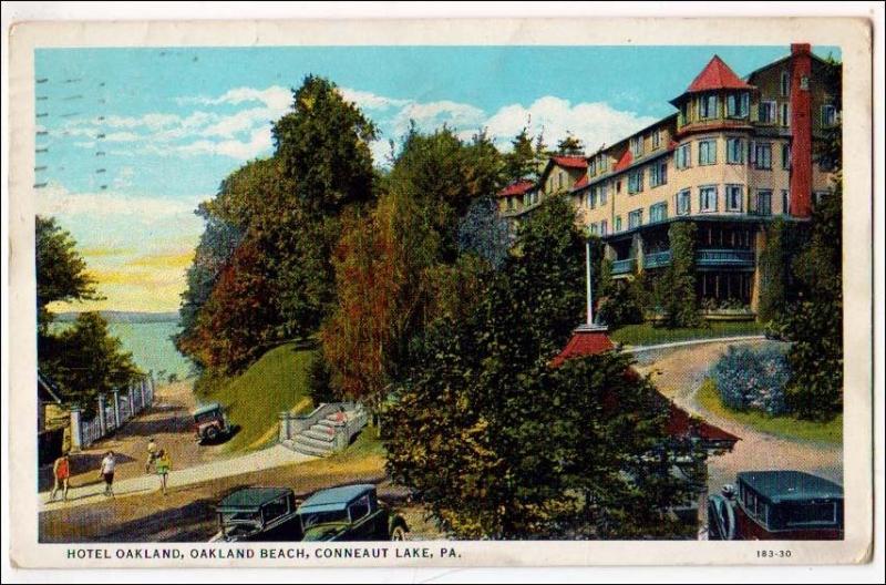 Hotel Oakland, Oakland Beach, Conneaut Lake PA