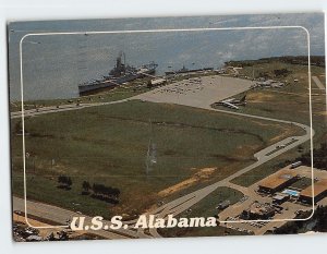 Postcard USS Alabama Battleship Memorial Park Mobile Alabama USA