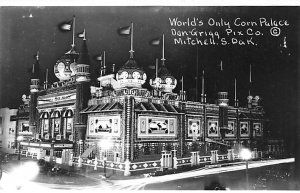 World's only corn Palace real photo Mitchell SD 