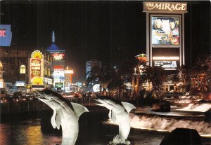 Lot 6 las vegas nevada usa  mirage hotel strip the blaze of lights car dolphin