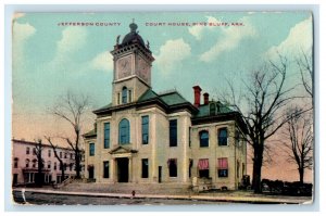 c1910 Jefferson County Court House Pine Bluff Arkansas AR Postcard 