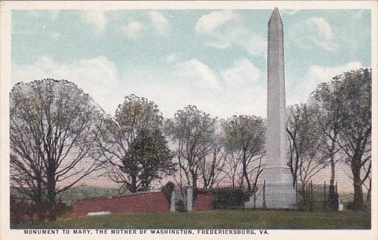 Virginia Fredericksburg Monument To Mary The Mother Of Washington