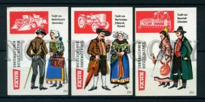 500314 FAHR ADVERTISING tractor Vintage match labels